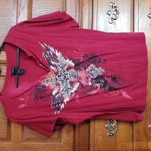 Red Graphic Tee from Lane Bryant
